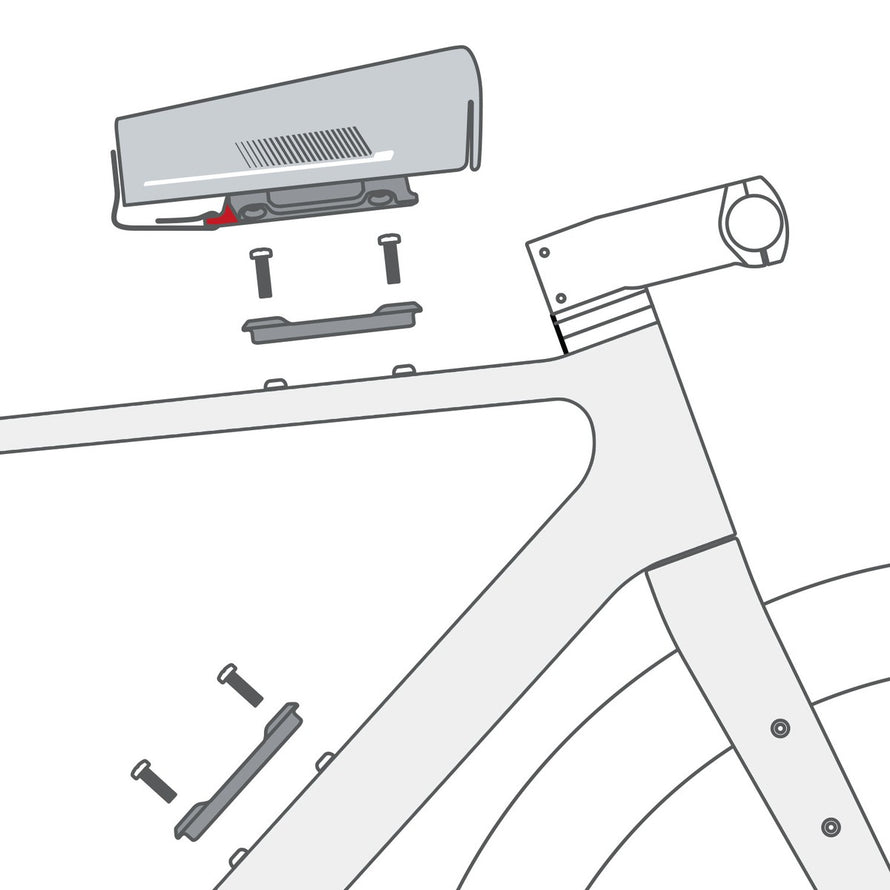 Fixation Duo Adapter Klickfix pour sacoche vélo compatible cadre et fourche, installation rapide et sécurisée