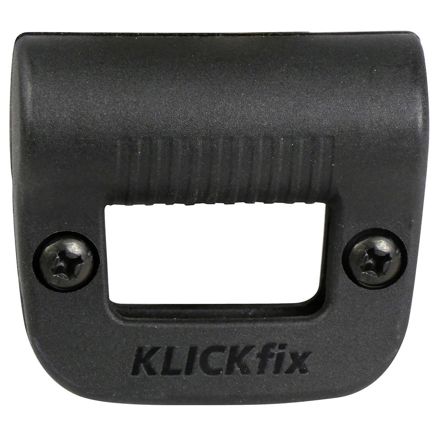 Fixation pour feu sur panier de velo Light clip Klickfix en plastique noir robuste