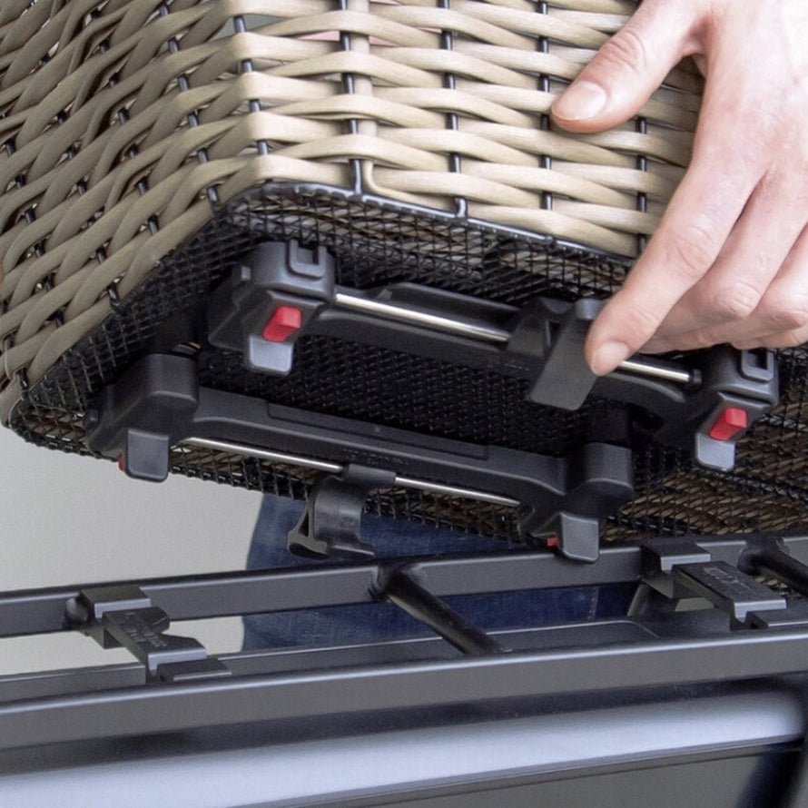 Panier arriere Aluminio GT 21L Klickfix avec fixation rapide et securisee pour velo urbain pratique
