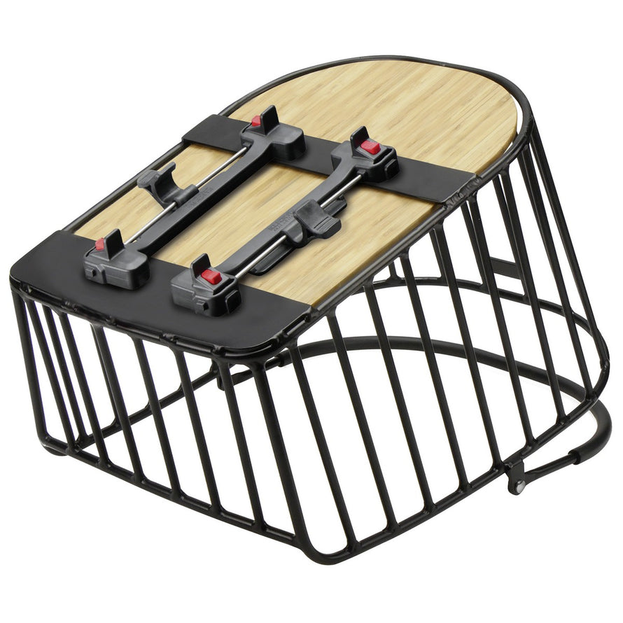 Panier arriere Aluminio GT 21L de Klickfix avec fixation robuste pour velo urbain pratique et design