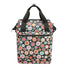 Sacoche arriere velo Klickfix Roomy GT 12L motif fleurs multicolores pour porte-bagages universels