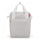 Sacoche arriere velo Klickfix Roomy GT 12L gris clair avec poignees hautes pour porte-bagages universels