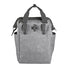 Sacoche arriere velo Klickfix Roomy GT 12L en gris clair pour porte-bagages universels
