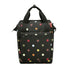 Sacoche arriere velo Klickfix Roomy GT 12L motif pois multicolores pour porte-bagages universels