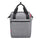 Sacoche arriere velo Klickfix Roomy GT 12L compatible porte-bagages universels, design gris et poignees noires