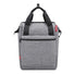 Sacoche arriere velo Klickfix Roomy GT 12L compatible porte-bagages universels, design gris et poignees noires