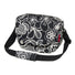Sacoche guidon Klickfix Reisenthel FunBag 4L noire et blanche à motif floral, pratique et convertible pour vélo urbain
