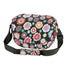 Sacoche guidon Klickfix FunBag 4L à fleurs multicolores avec bandoulière noire, légère et convertible pour vélo urbain