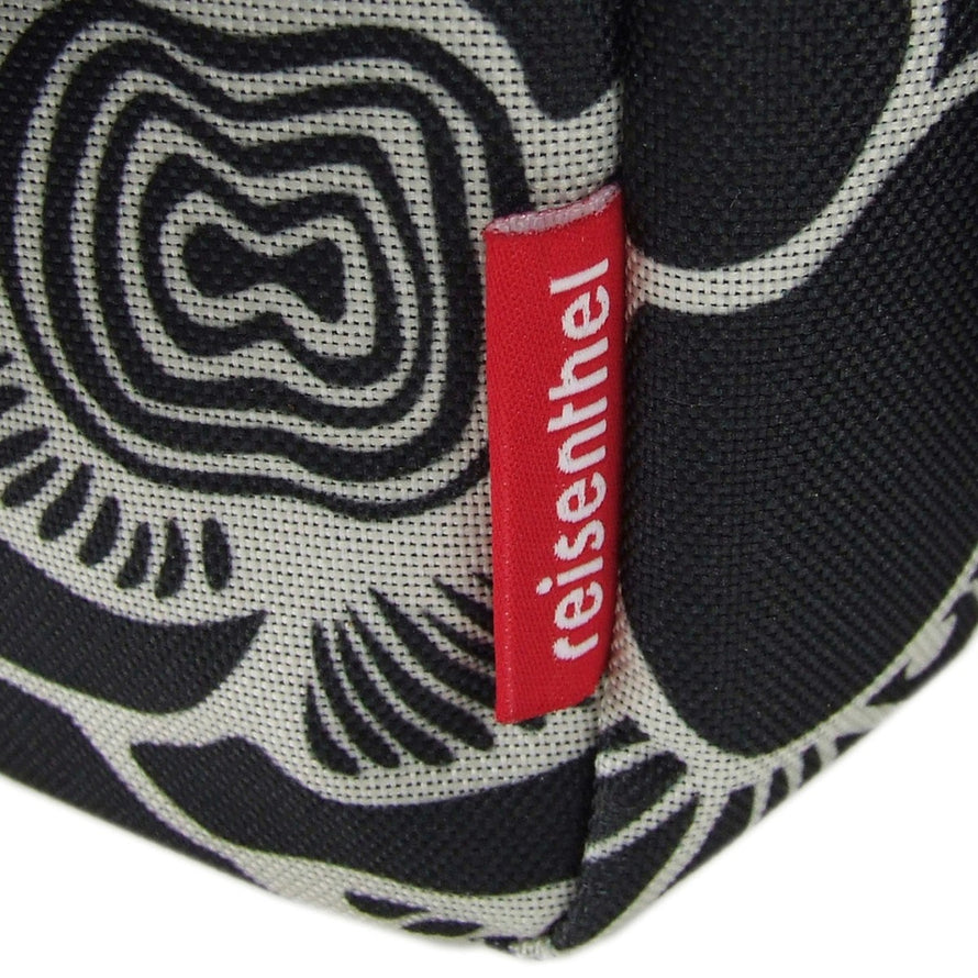 Sacoche guidon vélo Klickfix Reisenthel FunBag 4L noire et blanche avec motif original et finition soignée