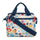 Sacoche guidon vélo Klickfix Roomy 4L avec bandoulière, motif fleuri multicolore, pratique et légère pour vélo urbain