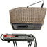 Panier arriere Structura 18L de la marque Klickfix avec fixation porte-bagages rapide et design tressage