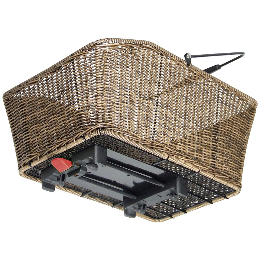 Panier arriere Structura 18L Klickfix avec tressage design et fixation rapide pour porte-bagages velo pratique et solide