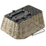 Panier velo arriere Structura 18L de Klickfix avec fixation porte-bagages rapide et design tresse robuste