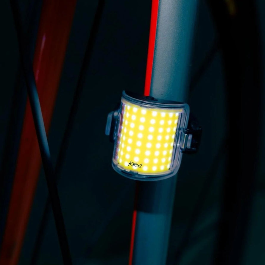 Pack eclairages velo Knog Cobber Mini Twinpack avec LED avant blanc et arriere rouge, compact et rechargeable