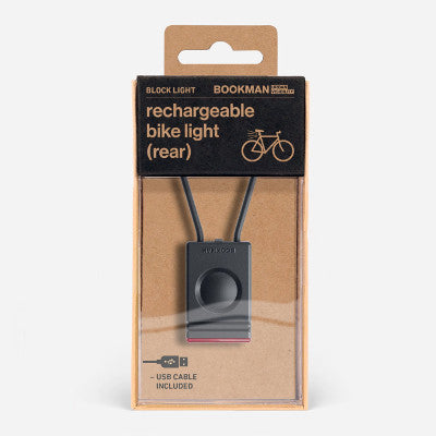 Lampe vélo LED Bookman Block noir