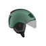 Casque velo urbain Lazer Nova KinetiCore LED Winterkit vert avec visiere transparente et systeme LED arriere
