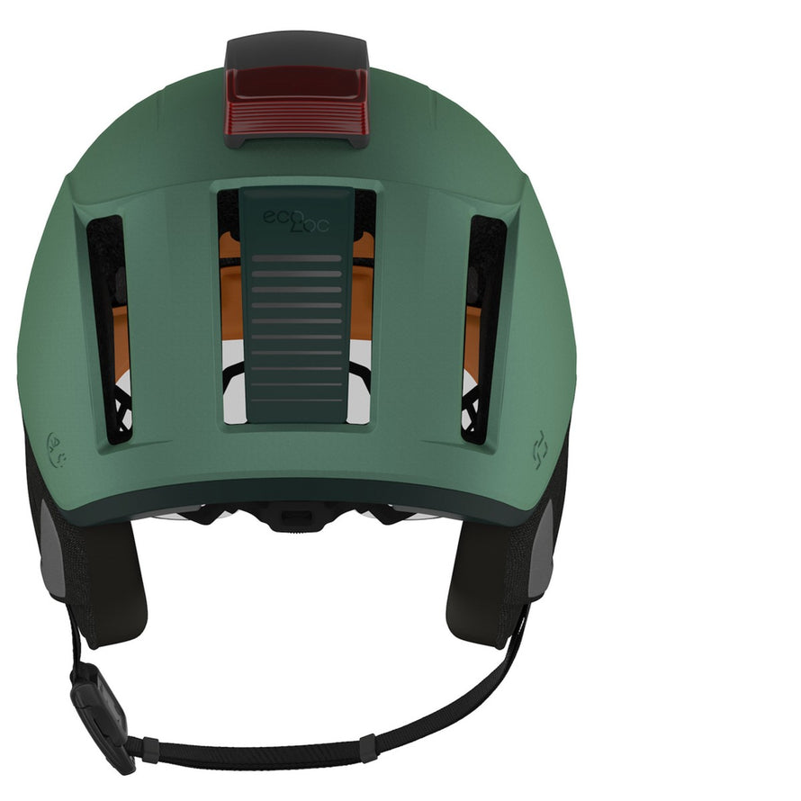 Casque velo urbain Lazer Nova KinetiCore LED Winterkit vert avec eclairage arriere pour trajets quotidiens
