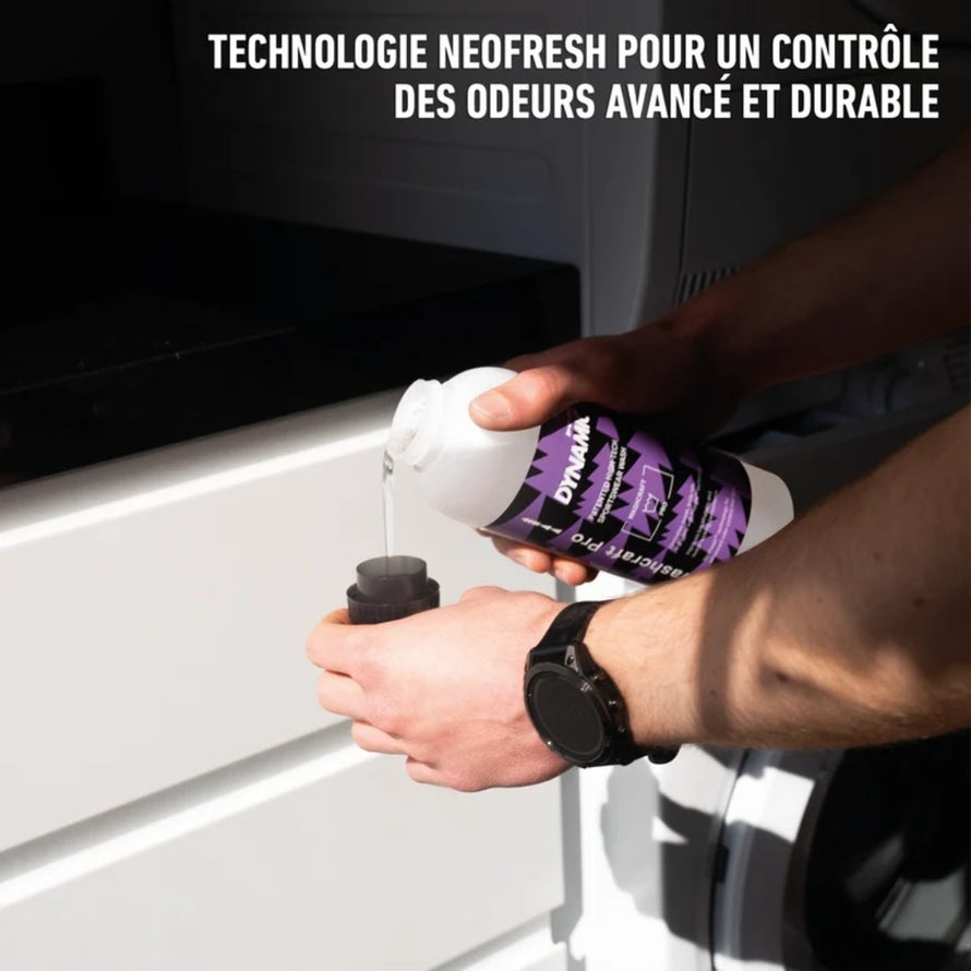 Lessive Washcraft Pro Dynamic 750 ml de 444 pour un lavage doux et efficace des vetements de cyclisme