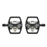 Pedales semi-automatiques Look X-Venture+ noires pour VTT, alliant robustesse et performance sur chemins accidentes