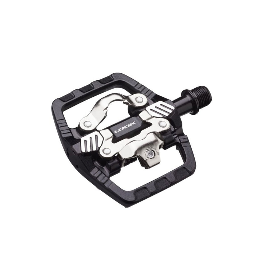 Pedales semi-automatiques Look X-Venture+ noires offrant une excellente adhesion et controle pour VTT