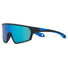 Lunettes de soleil enfant Ma Lunette Win bleu et noir, design sportif et protection UV efficace