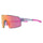 Lunettes de soleil Ma Lunette Alps avec verres miroirs rose et branches transparentes pour cyclisme