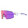 Lunettes de soleil Ma Lunette Alps avec verres violets et branches violettes transparentes pour cyclisme