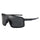 Lunettes de soleil Ma Lunette Meije noir tachete avec verres larges pour protection optimale en cyclisme