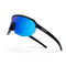 Lunettes vélo ouvertes Helbo Regular Naos 2256 avec verre bleu mat pour une protection légère et confort en cyclisme