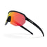 Lunettes vélo ouvertes Helbo Regular Naos 2256 avec verre rouge miroir pour cyclisme haute performance