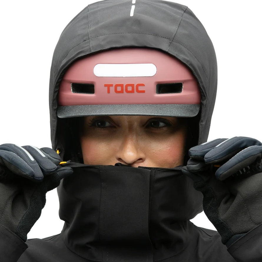 Capuche ajustable avec zip de la parka imperméable femme 3-en-1 Magic Parka Tucano Urbano pour cyclistes urbaines