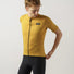 Maillot cyclisme manches courtes laine merinos GripGrab EXPLR Merinotech couleur moutarde