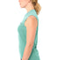 Maillot vélo femme Vaude Matera FZ menthe sans manches, coupe ajustée et tissu technique pour été