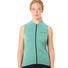 Maillot sans manches femme Vaude Matera FZ menthe avec zip avant, idéal pour cyclisme estival confortable et respirant