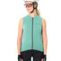 Maillot sans manches femme Vaude Matera FZ menthe avec zip avant, respirant et léger pour cyclisme estival