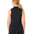 Maillot sans manches Vaude Matera FZ femme noir, idéal pour cyclisme estival, léger et respirant