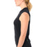 Maillot sans manches femme Vaude Matera FZ noir, coupe ajustée et tissu technique pour confort optimal en été