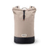 Sac a dos roll-top MeroMero Squamish V3 beige avec base noire, design epure pour cyclistes urbains