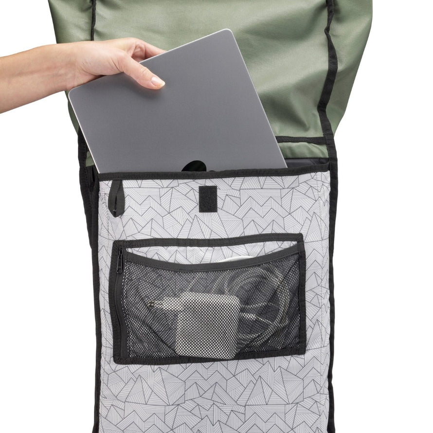 Sac à dos roll-top Meromero Squamish V3 avec compartiment intérieur pour ordinateur portable, idéal pour cyclistes urbains