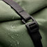 Sac à dos roll-top MeroMero Squamish V3 vert imperméable, parfait pour cyclistes urbains et trajets sous la pluie