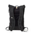 Dos du sac a dos roll-top imperméable MeroMero Wanaka noir, confort et maintien pour cyclistes urbains