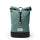 Sac a dos roll-top imperméable MeroMero Wanaka vert sauge et noir, idéal pour cyclistes urbains