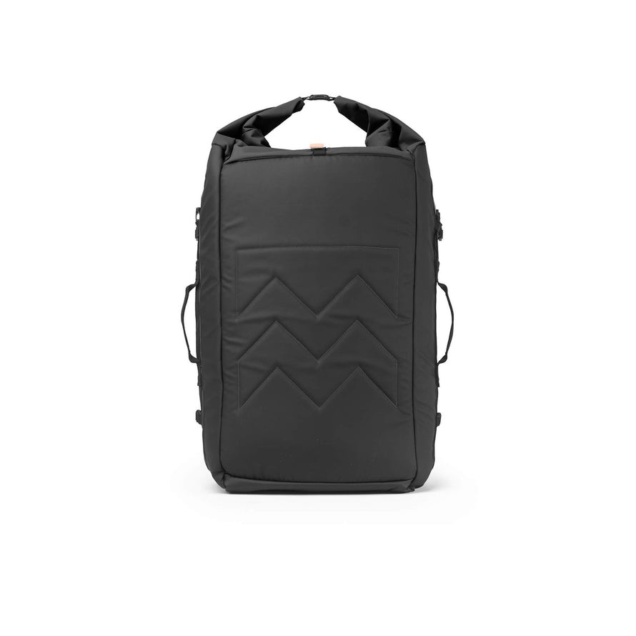 Sac de voyage Duflebag SMÖGEN 80L Meromero noir au design minimaliste et fonctionnel pour déplacements urbains et aventures