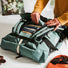 Sac de voyage Duflebag SMÖGEN 80L Meromero bleu vert avec grand compartiment pour un rangement facile