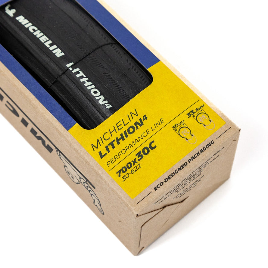 Pneu Michelin Lithion 4 700x30c pour vélo route, performance et durabilité sur routes asphaltées