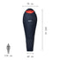 Sac de couchage Baikal 1100 Femme Millet, idéal pour camping et randonnée avec confort thermique