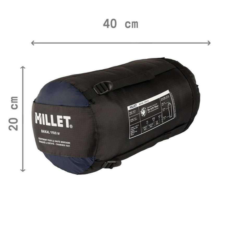 Sac de couchage Baikal 1100 Femme Millet, compact et performant pour vos nuits en montagne