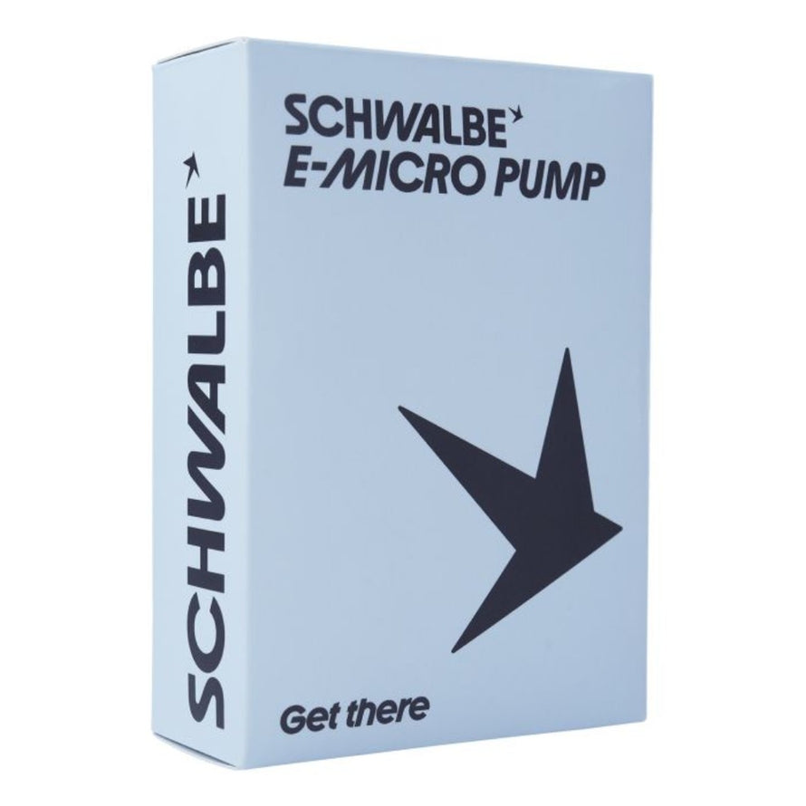 Mini pompe électrique Schwalbe E-Micro Pump avec écran digital pour gonflage précis vélo