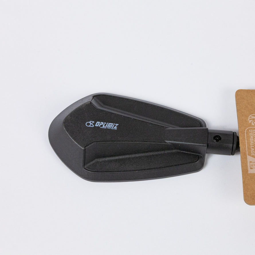 Miroir retroviseur Optimiz 7x12 cm flexible 360 degres pour velo, securite et confort accrus en circulation