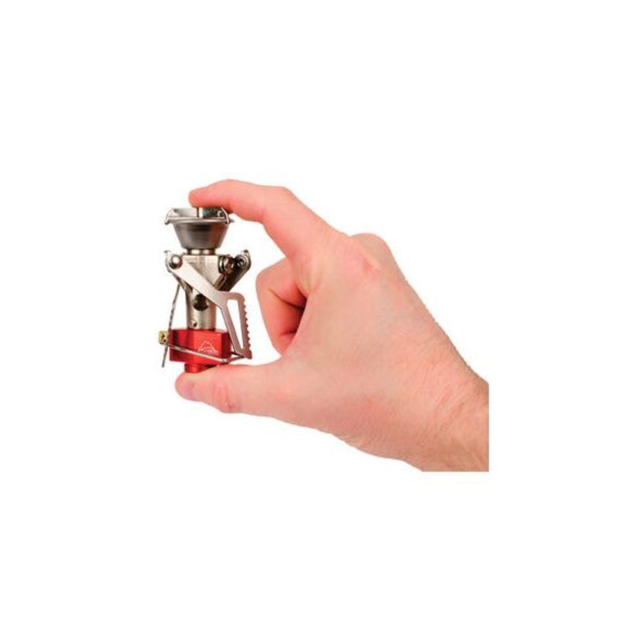 Réchaud ultraléger MSR Pocketrocket 2 dans une main